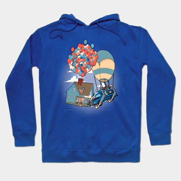 Battle on the air Hoodie by Cromanart